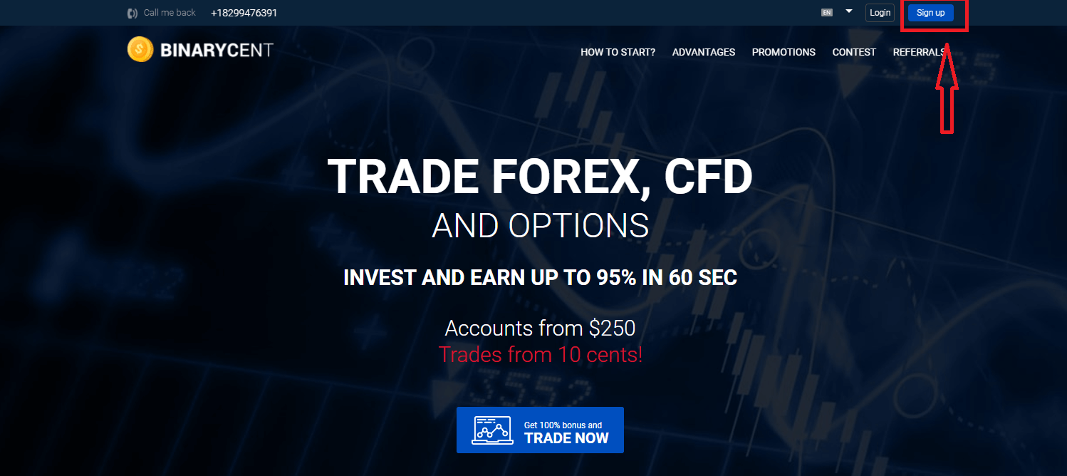 How to Register and Trade Forex/CFD at Binarycent