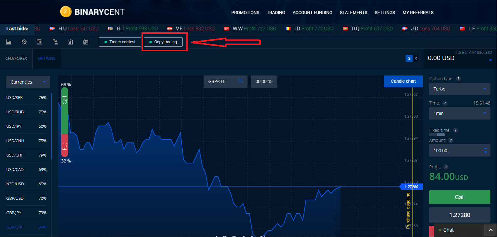 How to Trade Forex/CFD at Binarycent How to Trade Forex/CFD at Binarycent
